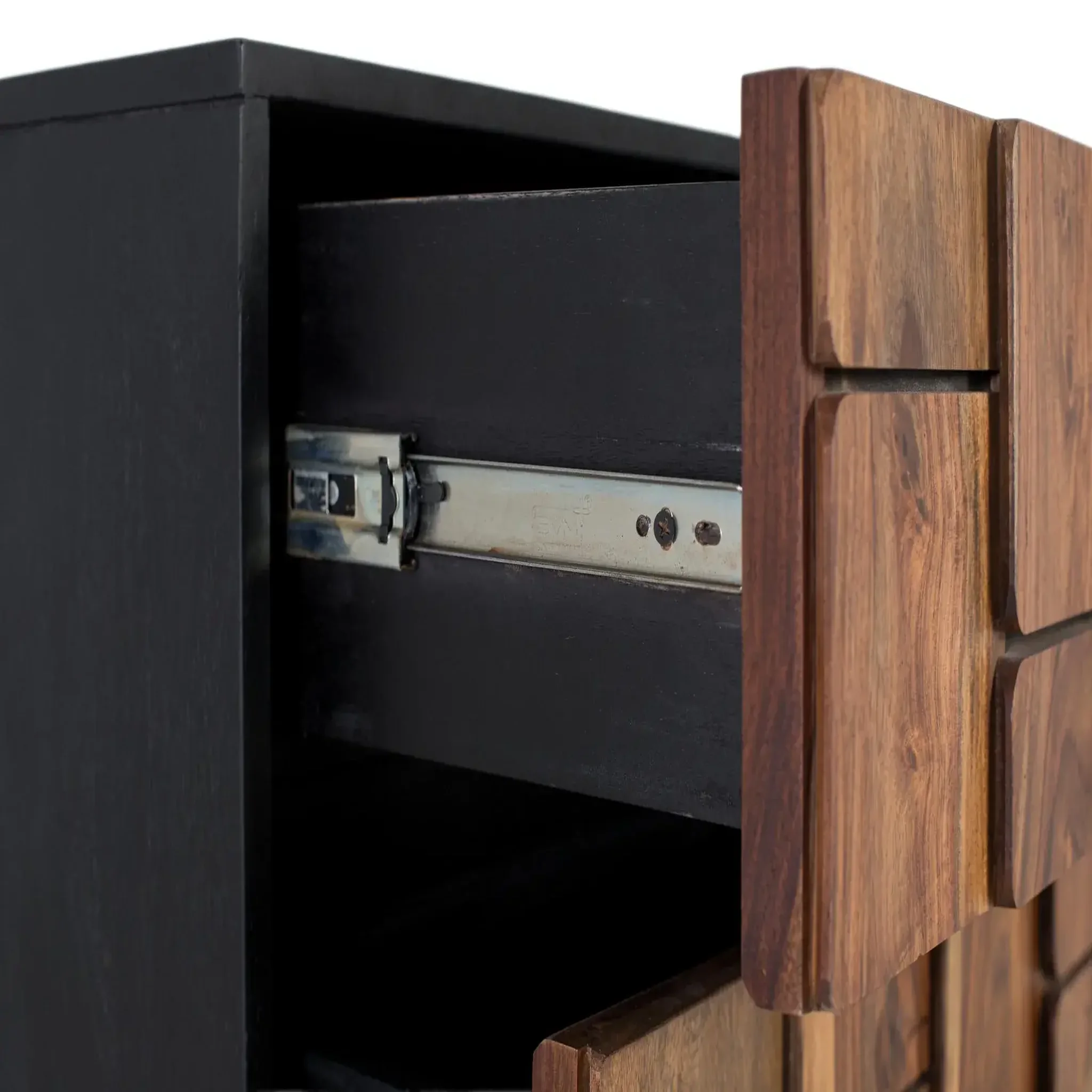 Voir la diapositive 5 : GINER Y COLOMER SL Commode en bois de manguier 82 cm style rustique ethnique moderne
