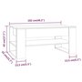 Voir la diapositive 6 : VIDAXL Table basse blanc brillant 102x55x45 cm bois d'ingenierie
