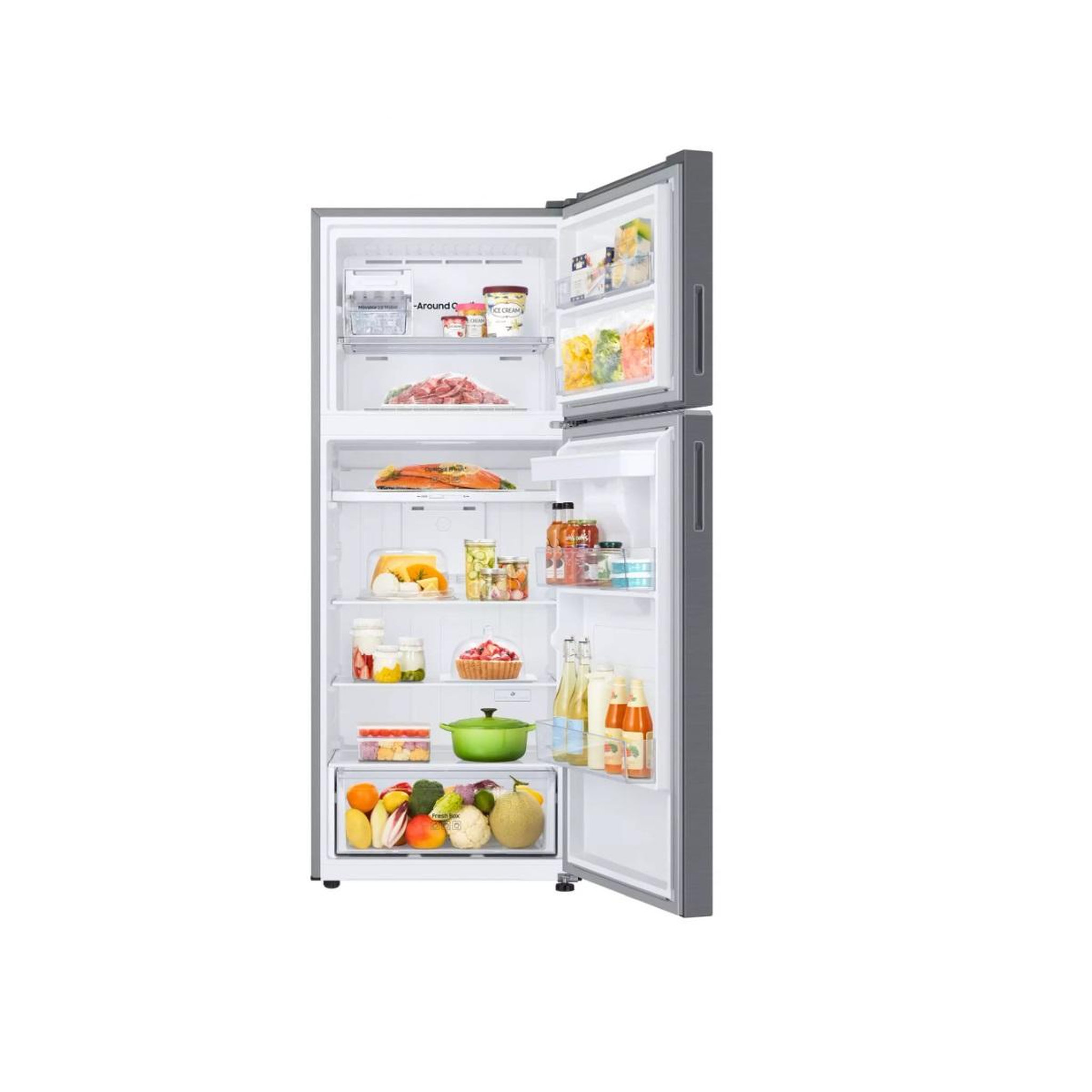 Voir la diapositive 5 : Samsung Réfrigérateur combiné 60cm 412l ventilé blanc - rt42cg6724s9
