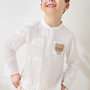 Voir la diapositive 4 : Petit Béguin Chemise enfant en gaze de coton Auguste