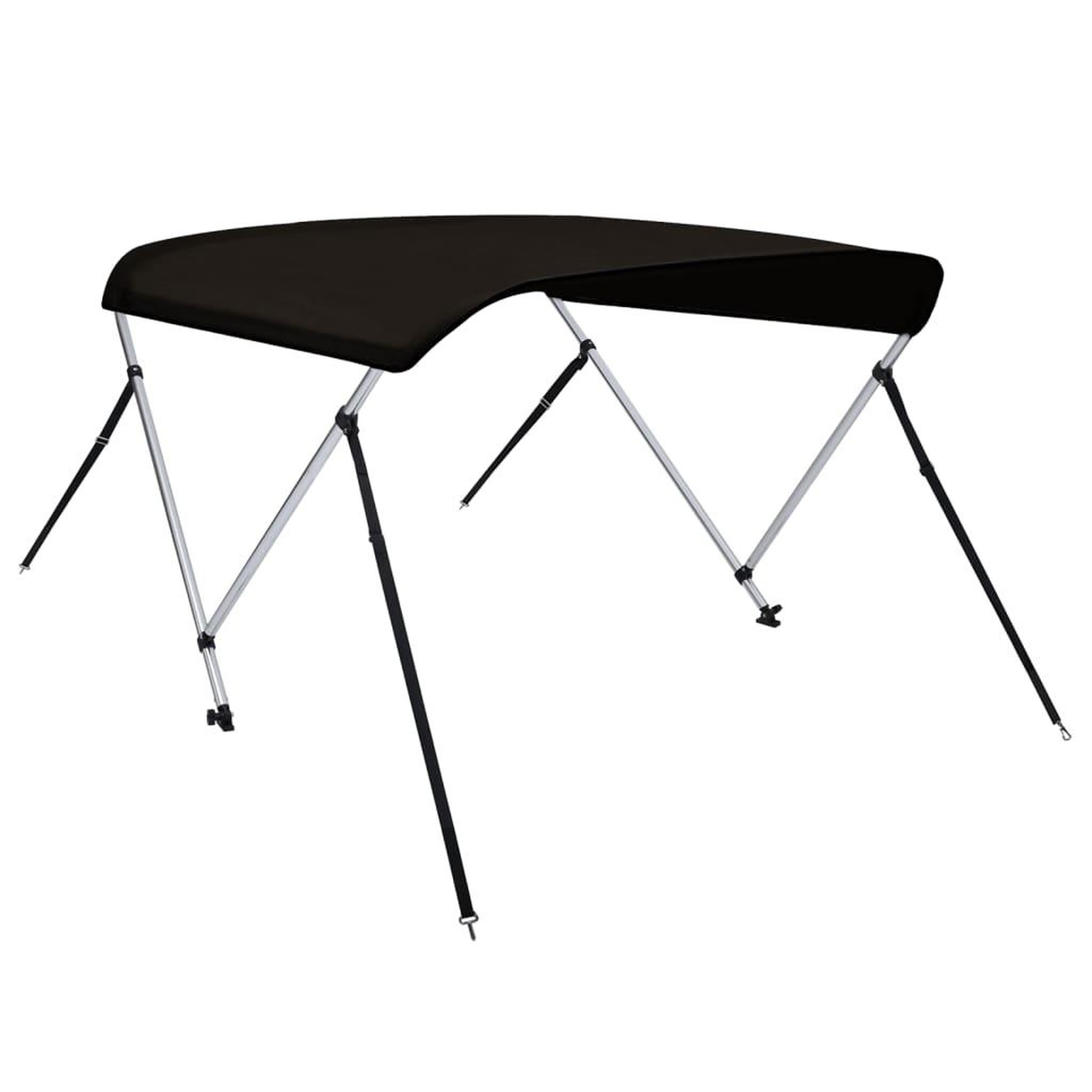 Voir la diapositive 2 : VIDAXL Auvent bimini a 2 arceaux noir 150x120x110 cm