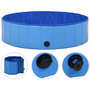 Voir la diapositive 2 : VIDAXL Piscine pliable pour chiens Bleu 120x30 cm PVC