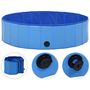 Voir la diapositive 2 : VIDAXL Piscine pliable pour chiens Bleu 120x30 cm PVC