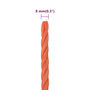 Voir la diapositive 6 : VIDAXL Corde de travail Orange 8 mm 250 m Polypropylene