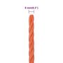 Voir la diapositive 6 : VIDAXL Corde de travail Orange 8 mm 250 m Polypropylene