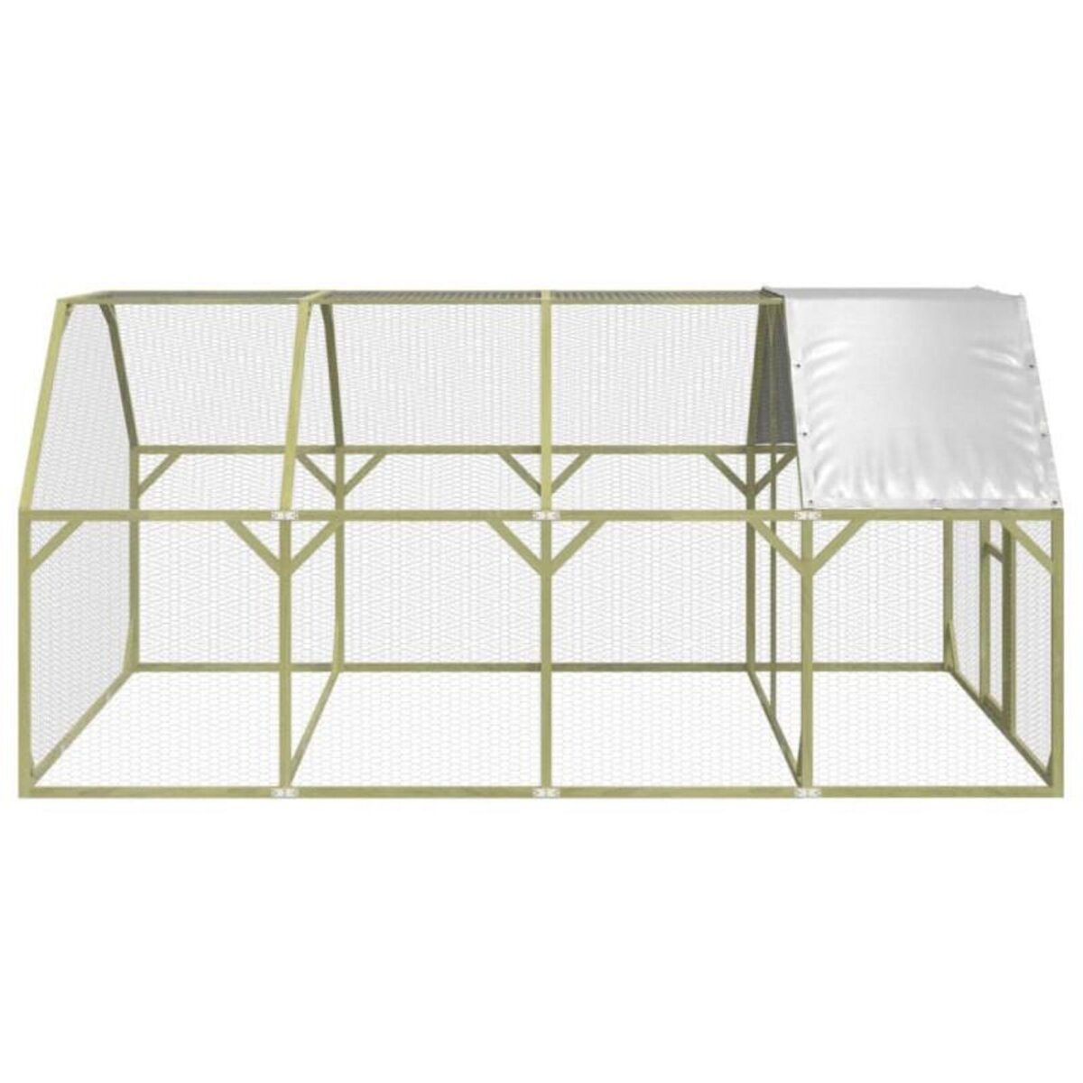 VIDAXL Poulailler 268x400x190 cm Bois de pin massif imprégné