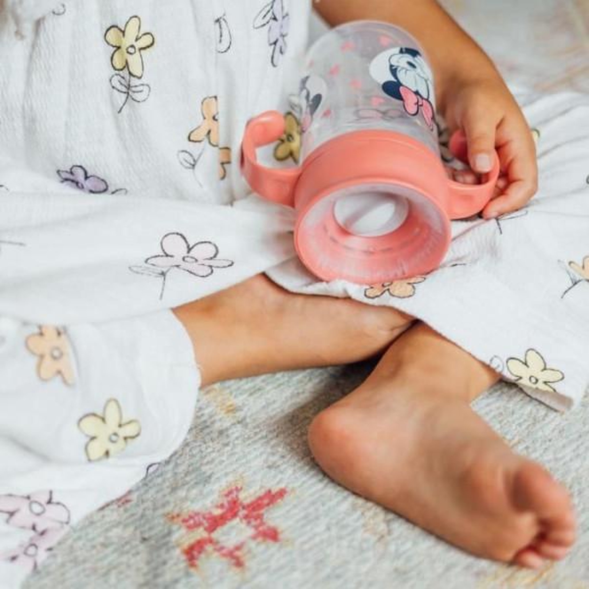 Voir la diapositive 2 : THERMOBABY Tasse d'apprentissage - THERMOBABY - 360 degrés - Avec disque antifuite - Minnie