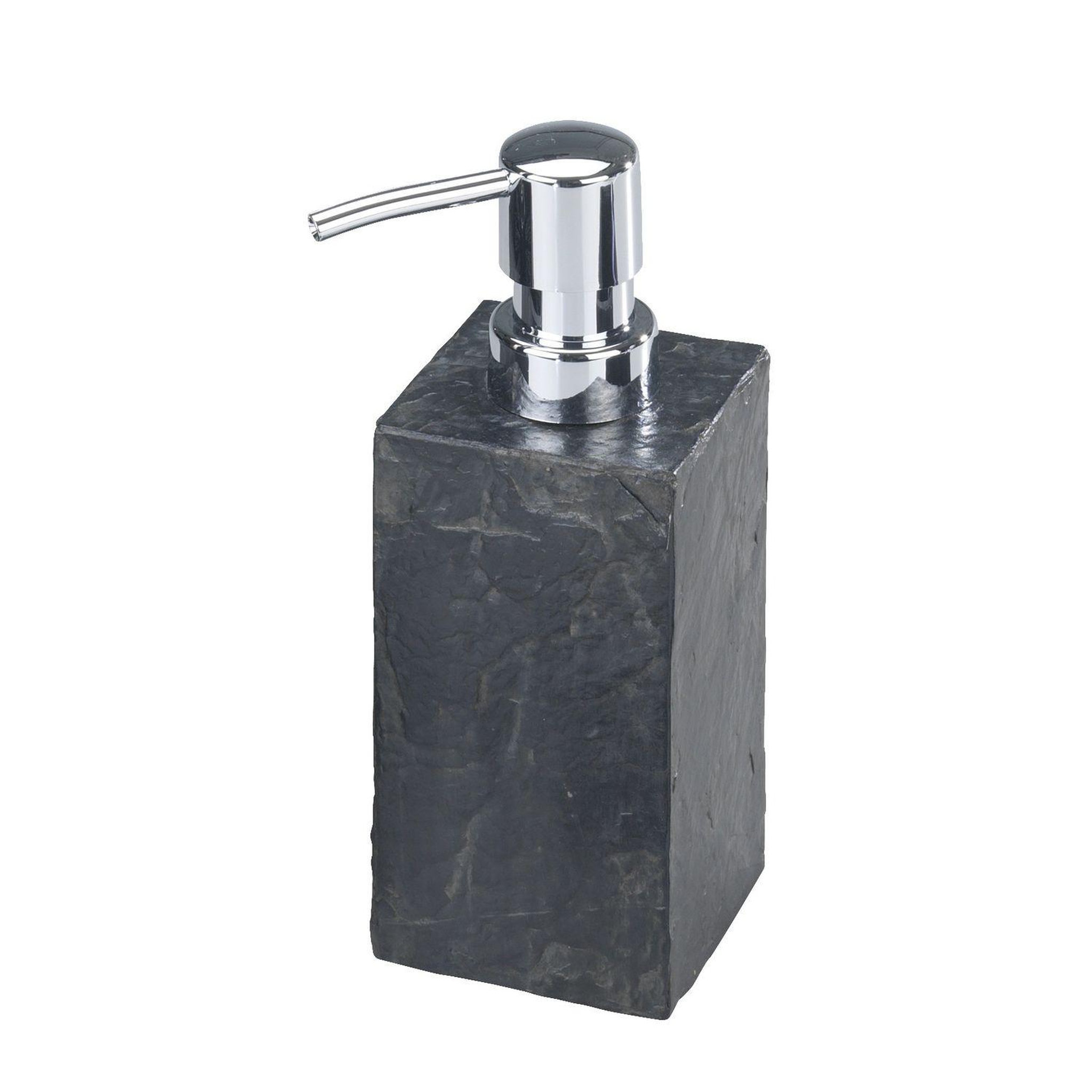 Wenko Distributeur de savon effet ardoise Slate - Gris anthracite
