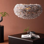 Voir la diapositive 5 : Paris Prix Lampe Suspension en plume  Nicola  75cm Gris