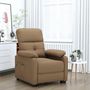 Voir la diapositive 1 : VIDAXL Fauteuil inclinable electrique Marron Tissu
