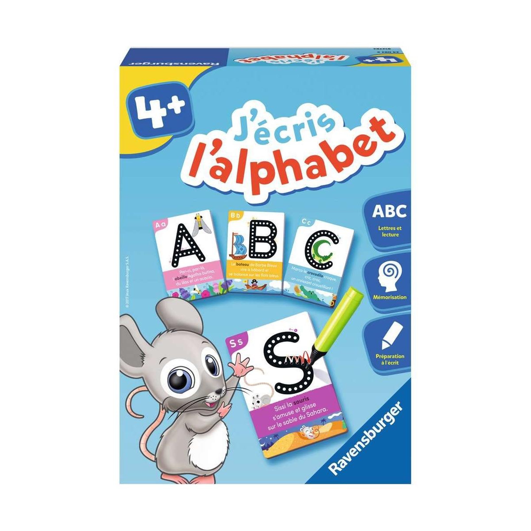 Voir la diapositive 2 : RAVENSBURGER J ecris l alphabet Jeu educatif