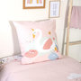 Voir la diapositive 3 : COTE DECO Housse de couette 140x200 + 1 taie CLARA coton 57 fils