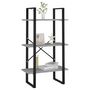 Voir la diapositive 4 : VIDAXL Etagere de rangement gris beton 60x30x105 cm bois d'ingenierie