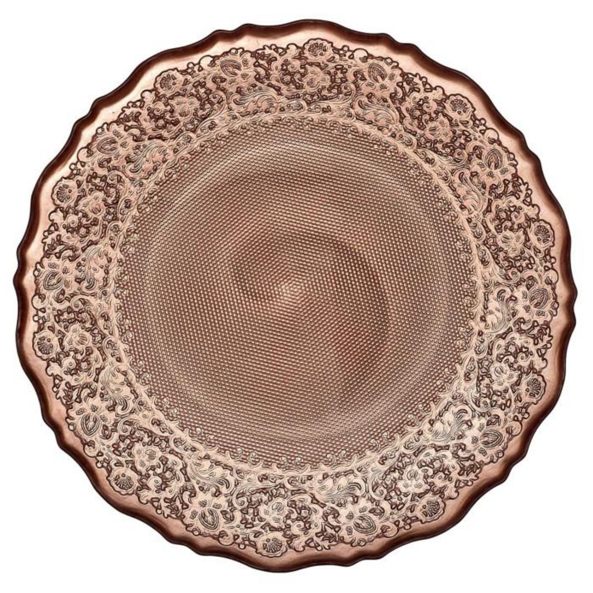 Paris Prix Lot de 6 Assiettes de Présentation  Mirage  32cm Rose