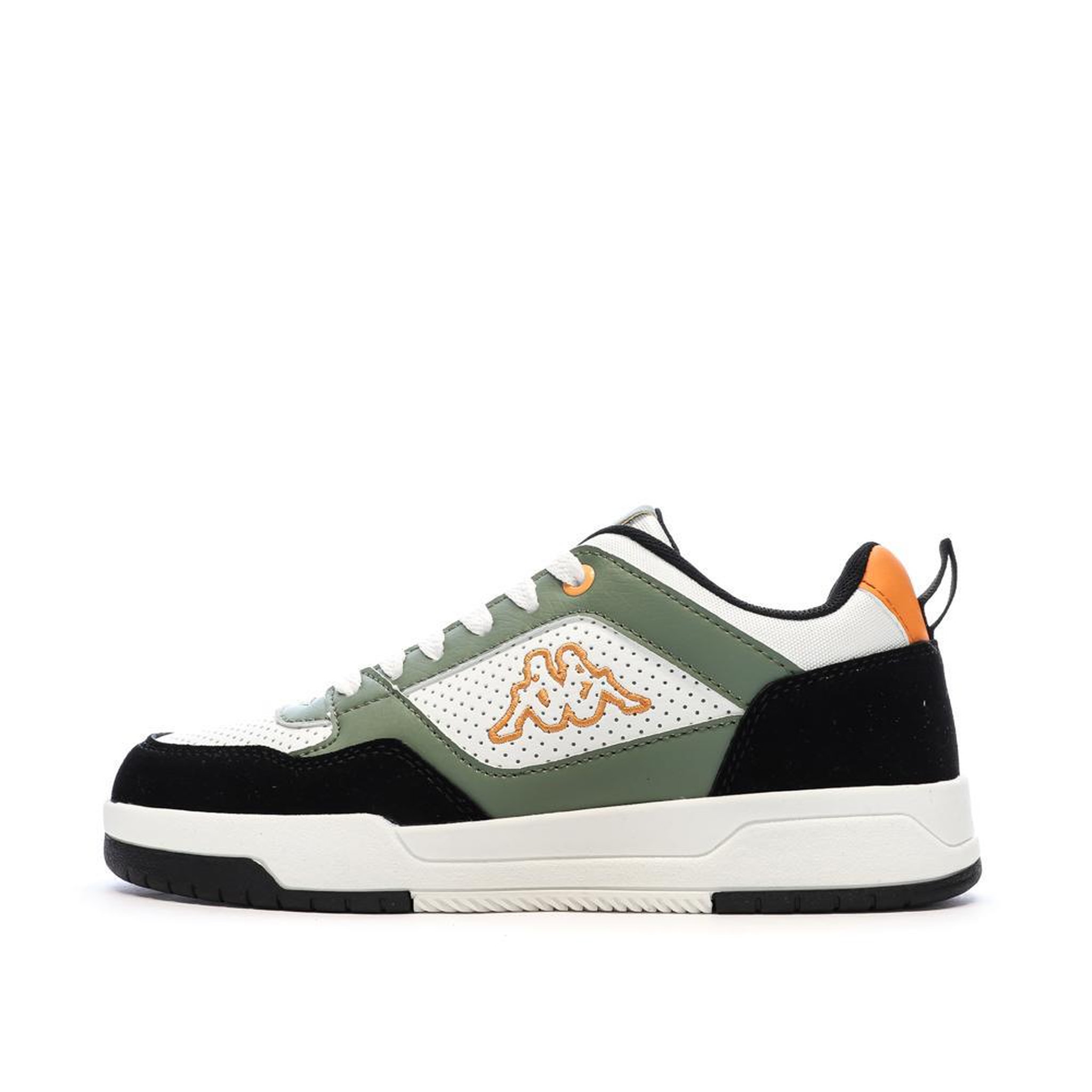 KAPPA Baskets Blanc/Vertes/Noires Garçon Kappa Logo Manis. Coloris disponibles : Blanc