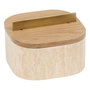 Voir la diapositive 5 : ATMOSPHERA Lot de 2 Boîtes Effet Travertin  Travi  18cm Beige