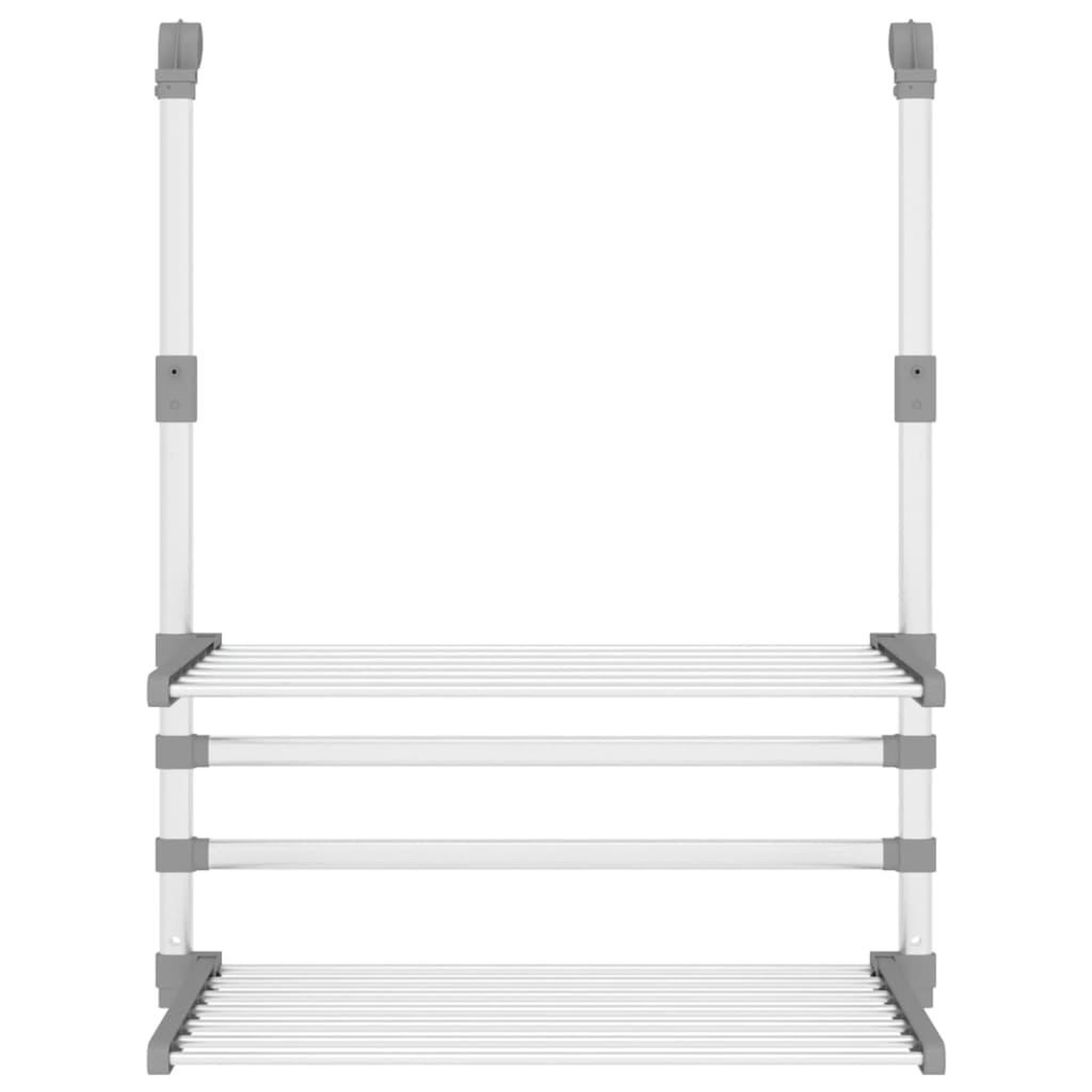 Voir la diapositive 3 : VIDAXL Sechoir a linge pour balcon 54x25x42 cm aluminium