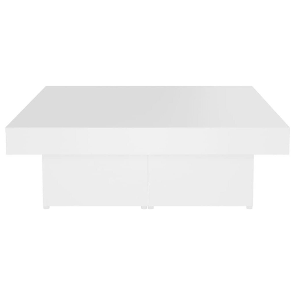 VIDAXL Table basse blanc 90x90x28 cm bois d'ingenierie