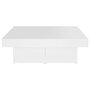 Voir la diapositive 5 : VIDAXL Table basse blanc 90x90x28 cm bois d'ingenierie