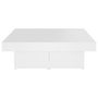 Voir la diapositive 5 : VIDAXL Table basse blanc 90x90x28 cm bois d'ingenierie