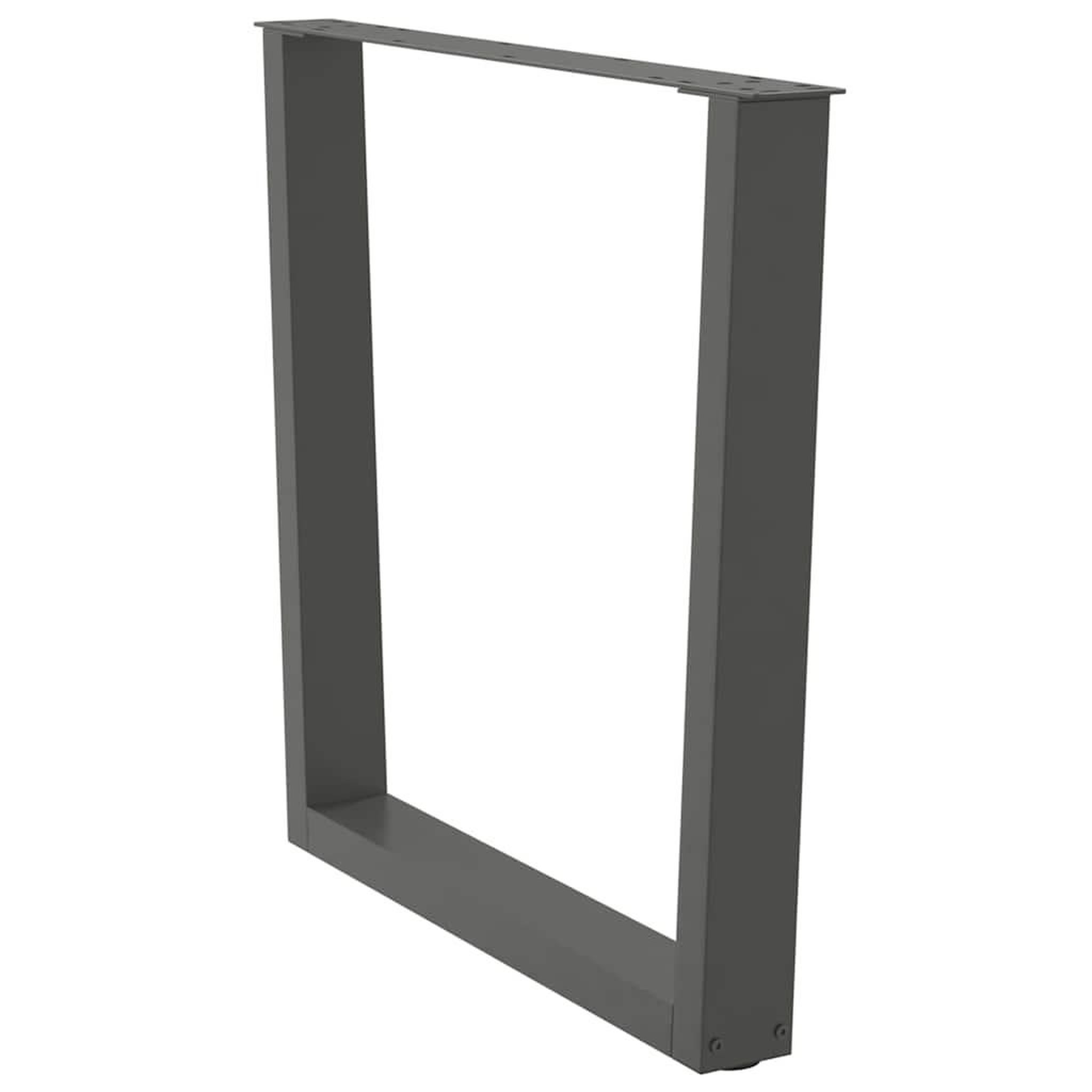 Voir la diapositive 4 : VIDAXL Pieds de table a manger forme de V 2 pcs 90x(72-73,3) cm acier