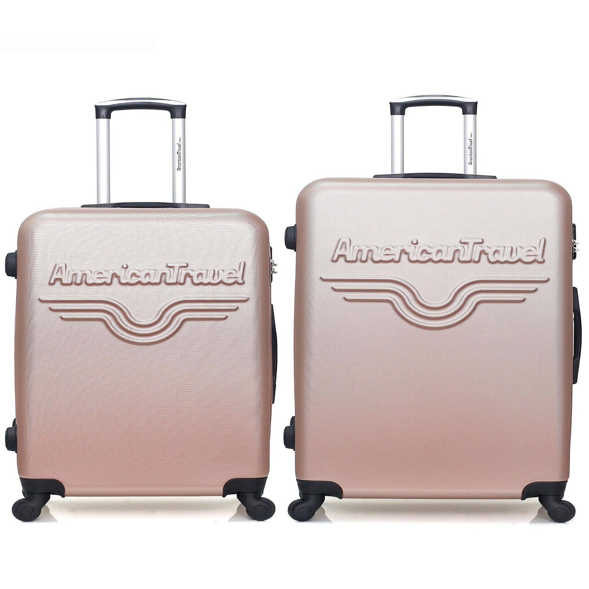 AMERICAN TRAVEL American travel - lot de 2 - valise grand format et valise weekend chelsea
