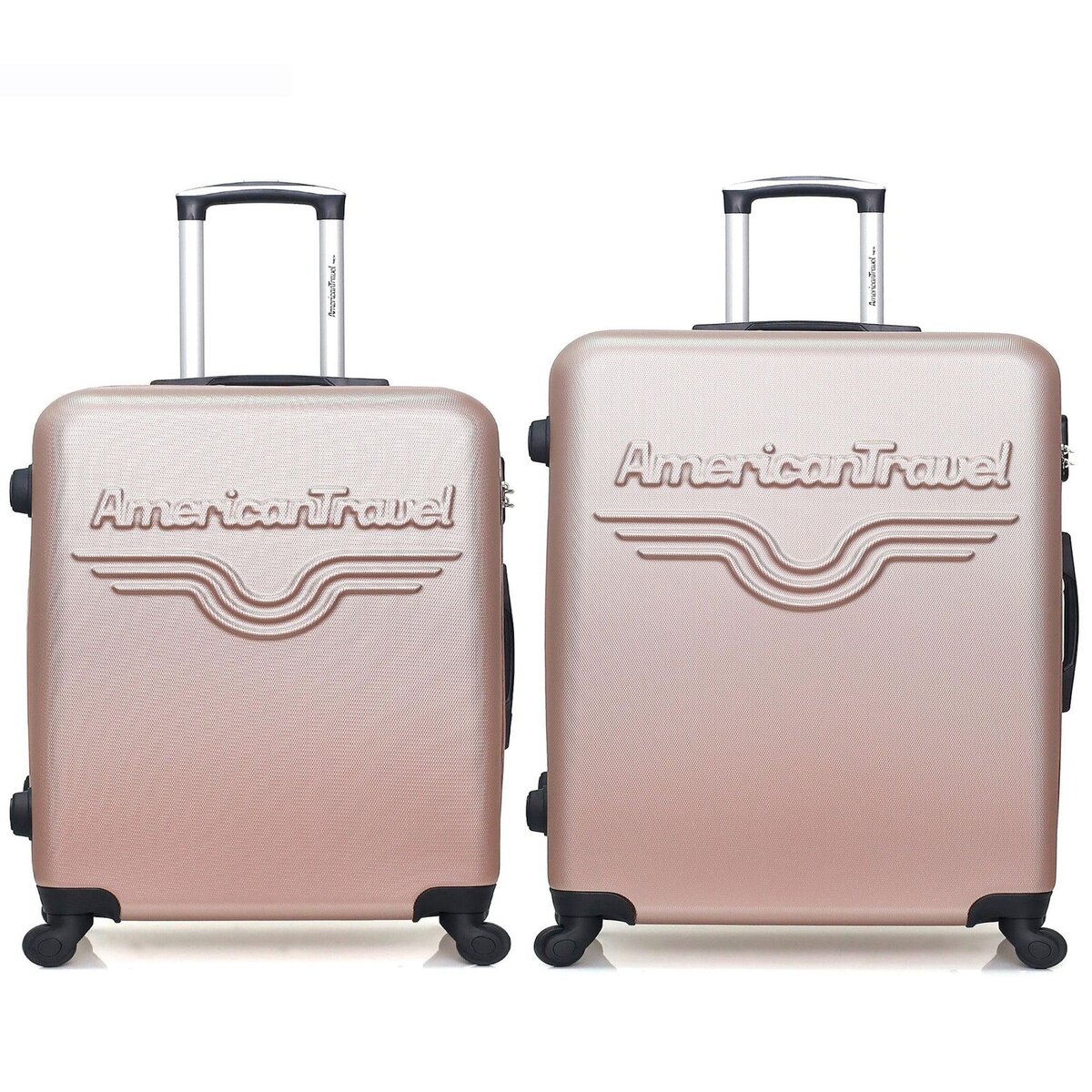 AMERICAN TRAVEL AMERICAN TRAVEL - Lot de 2 - Valise grand format et valise weekend CHELSEA