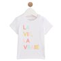 IN EXTENSO T-shirt manches courtes "La vie la vraie" bébé fille