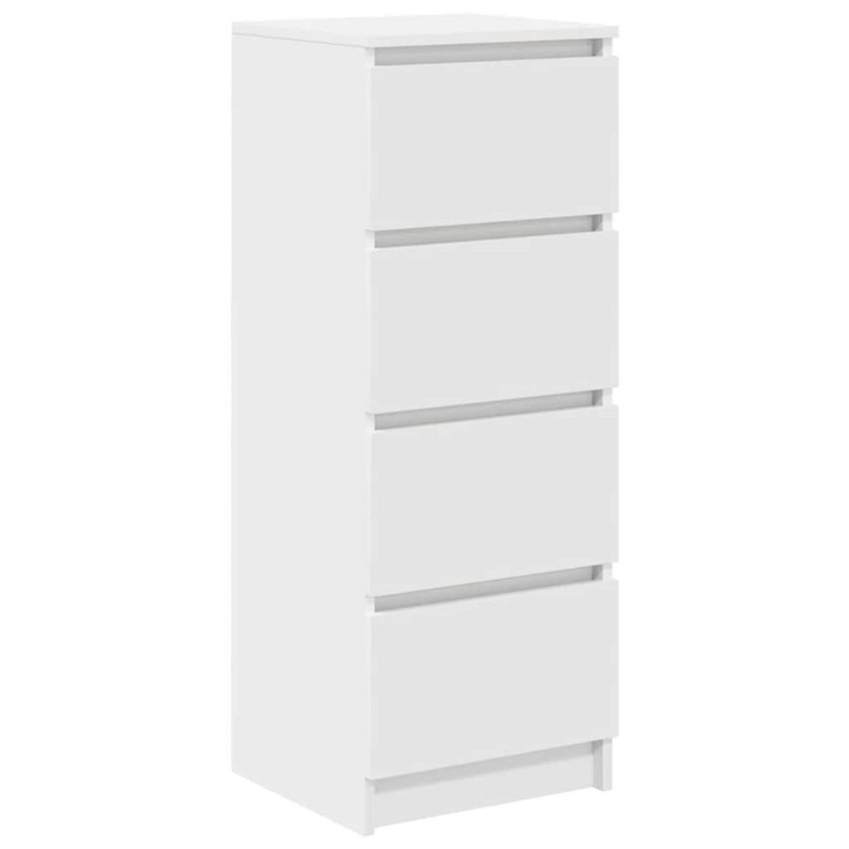 VIDAXL Buffet blanc 37,5x35x99 cm bois d'ingenierie