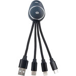 ESSENTIEL B Câble trio court 3 en 1 lightning/microUSB/USB-C