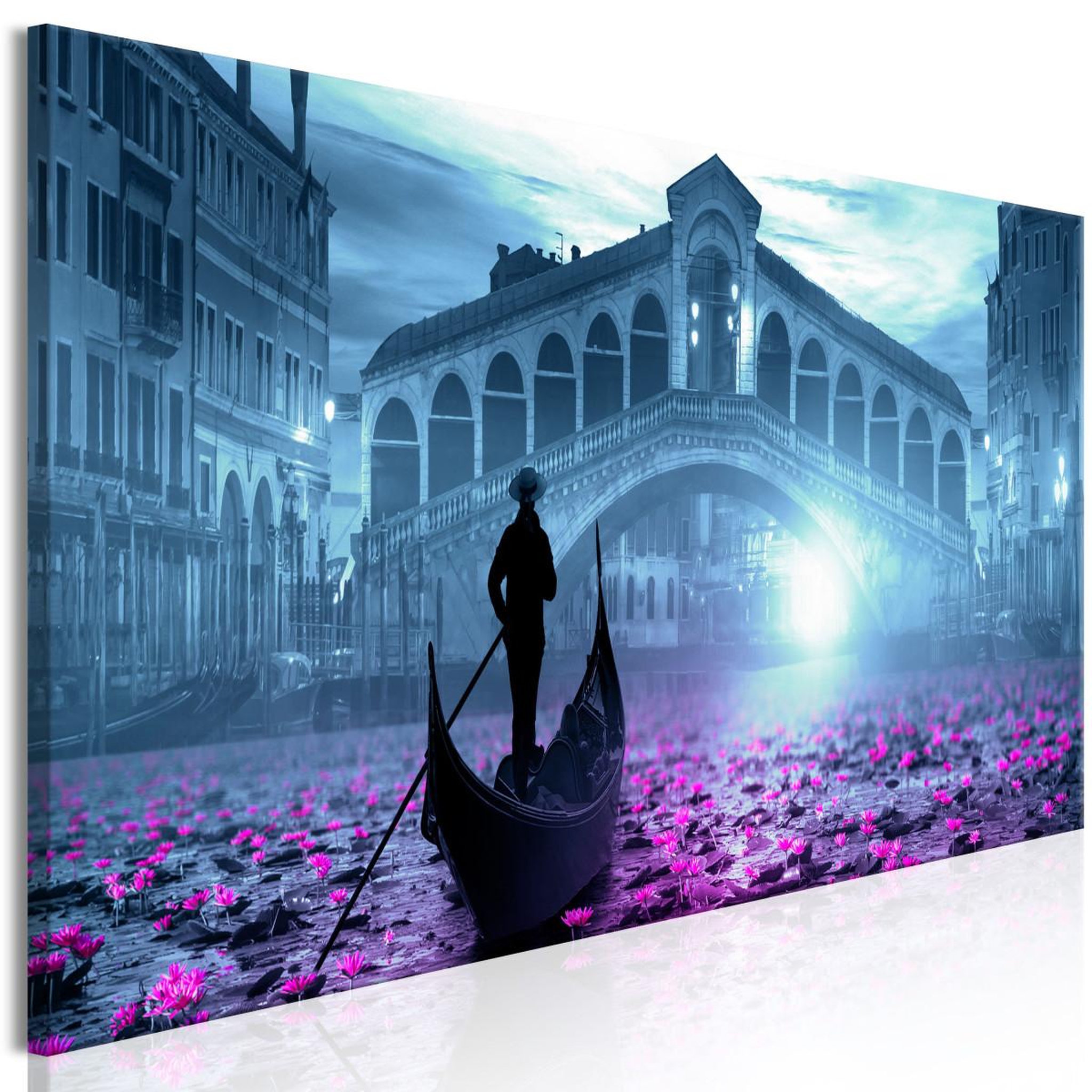 Paris Prix Tableau imprimé  magic venice narrow blue. Coloris disponibles : Multicolore