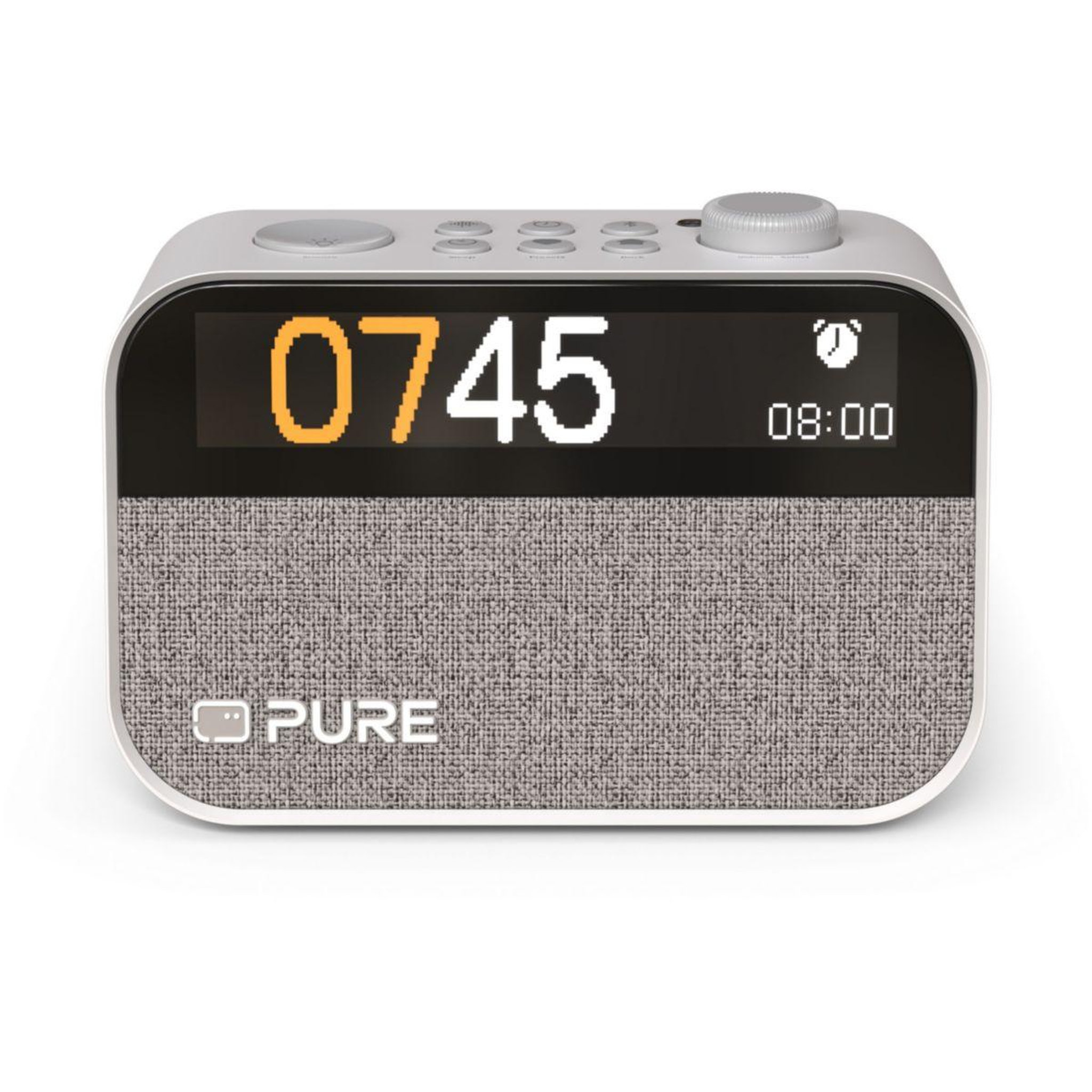 PURE Radio réveil moment charge cotton white