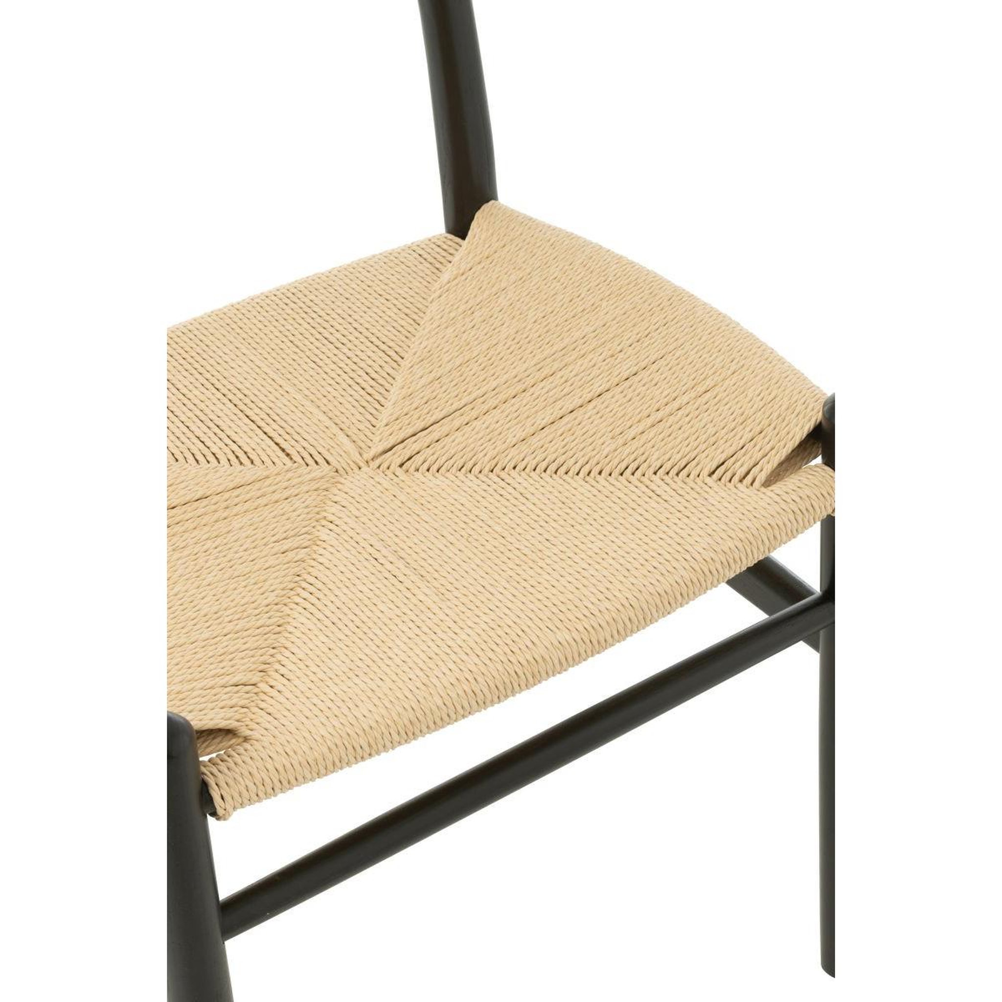 Voir la diapositive 6 : J-LINE Chaise en bois  toon  76cm noir