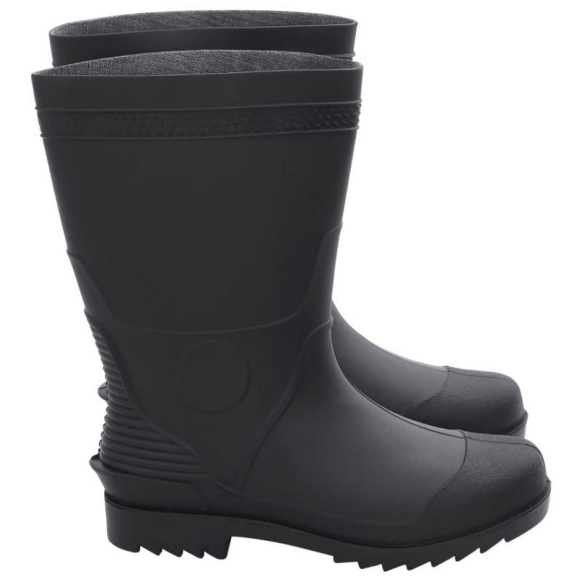VIDAXL Bottes de pluie noir taille 41 PVC