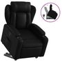 Voir la diapositive 2 : VIDAXL Fauteuil inclinable Noir Similicuir