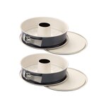 DR.OETKER Ensemble de 2 Moules à manqué à charnière avec fond à savarin 26 cm Dr Oetker Back-Trend