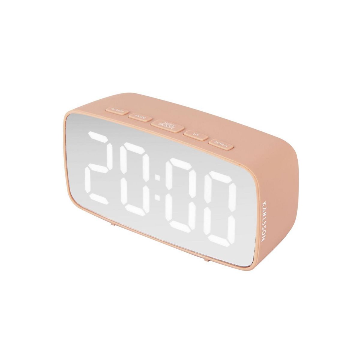 Karlsson Réveil Silver Mirror LED