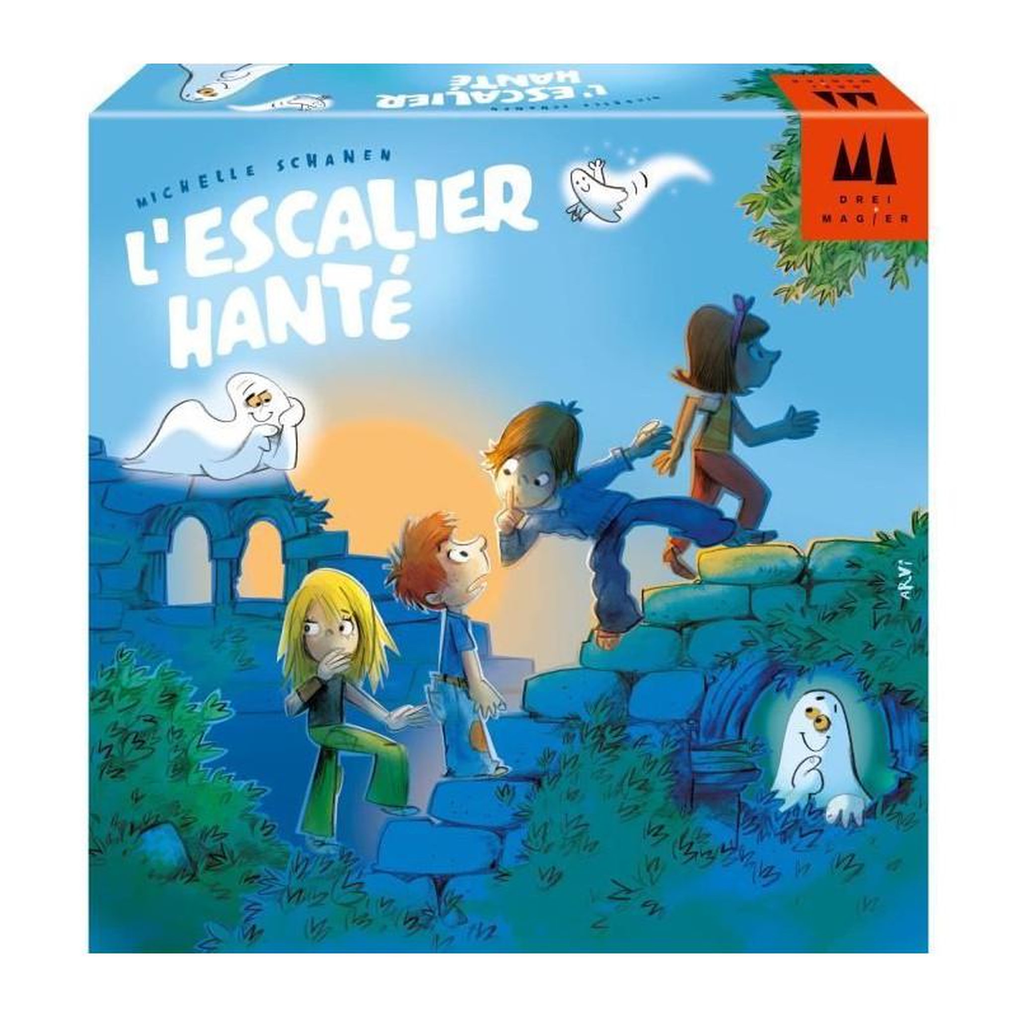 SCHMIDT SPIELE Jeu de Société - SCHMIDT SPIELE - L'Escalier Hanté - Fantôme - Transformation - Mémoire - Stratégie
