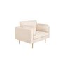 Voir la diapositive 4 : Paris Prix Fauteuil Design en Velours  Boom  110cm Beige