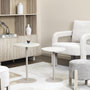Voir la diapositive 2 : Paris Prix Lot de 2 Tables d'Appoint  Terra Nova  52cm Beige