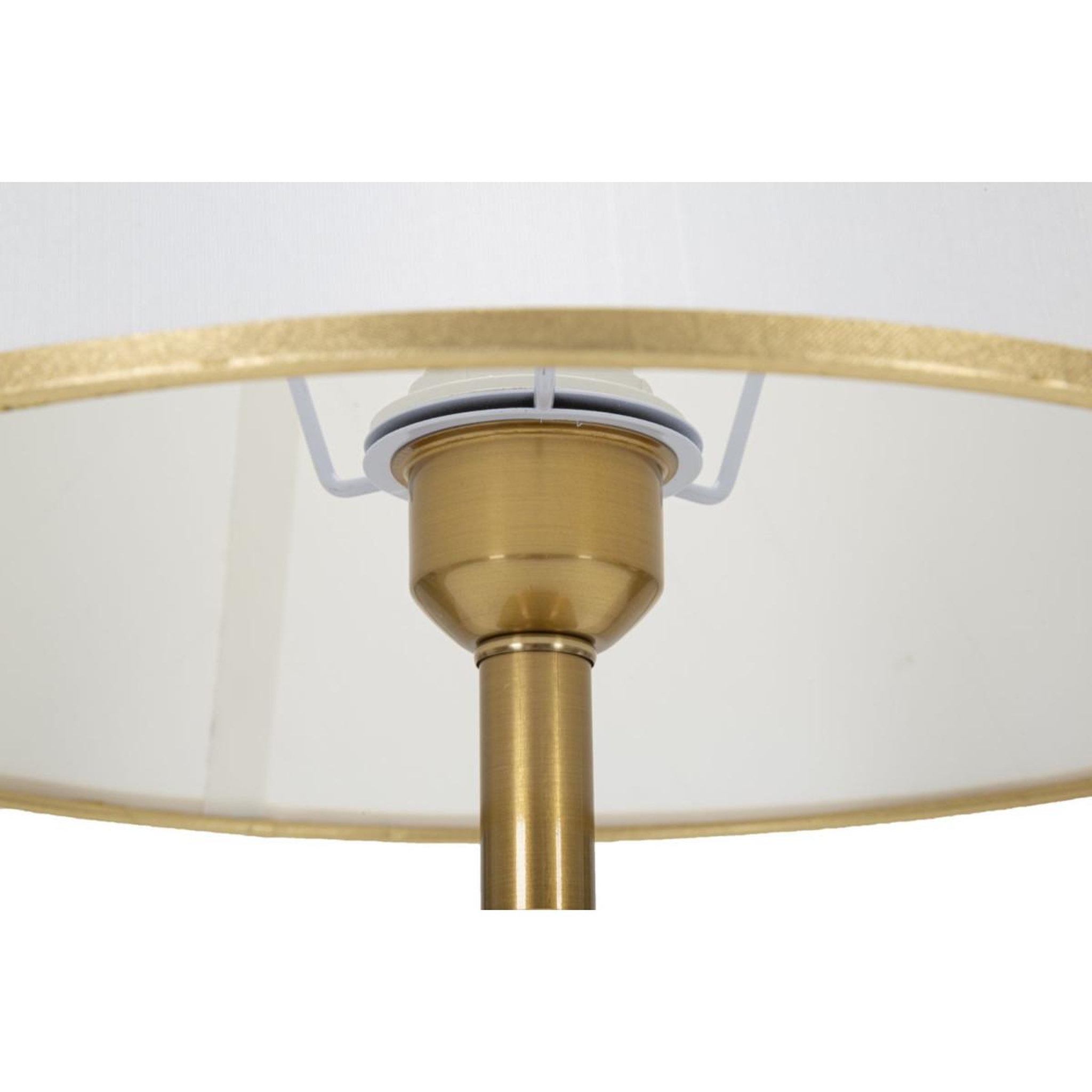 Voir la diapositive 4 : Paris Prix Lampe à poser en métal  whity  52cm blanc & or