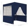 Voir la diapositive 6 : VIDAXL Tente de reception avec parois laterales 2,5x2,5 m Bleu 90 g/m^2