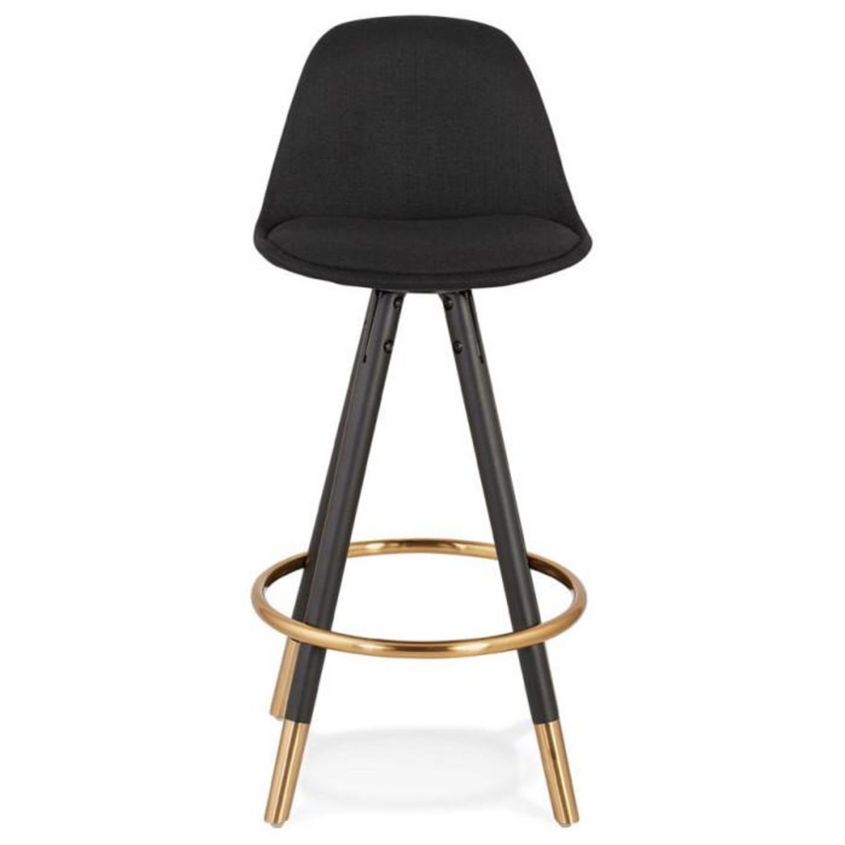 Paris Prix Tabouret de Bar Design  Ratima  87cm Noir & Or