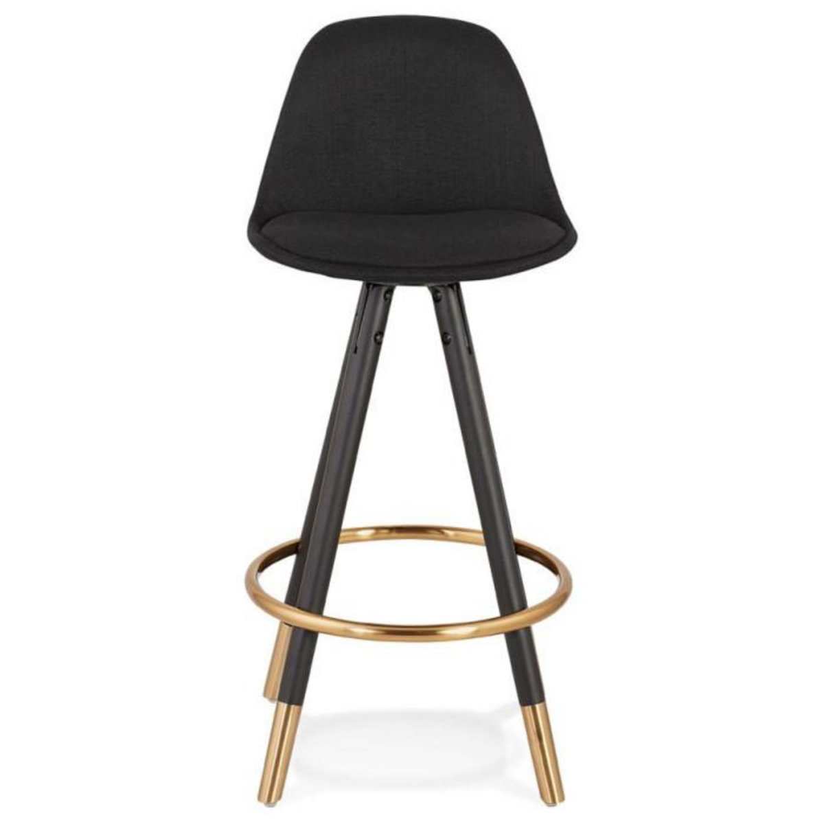Paris Prix Tabouret de Bar Design  Ratima  87cm Noir & Or