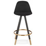 Voir la diapositive 2 : Paris Prix Tabouret de Bar Design  Ratima  87cm Noir & Or