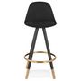 Voir la diapositive 2 : Paris Prix Tabouret de Bar Design  Ratima  87cm Noir & Or