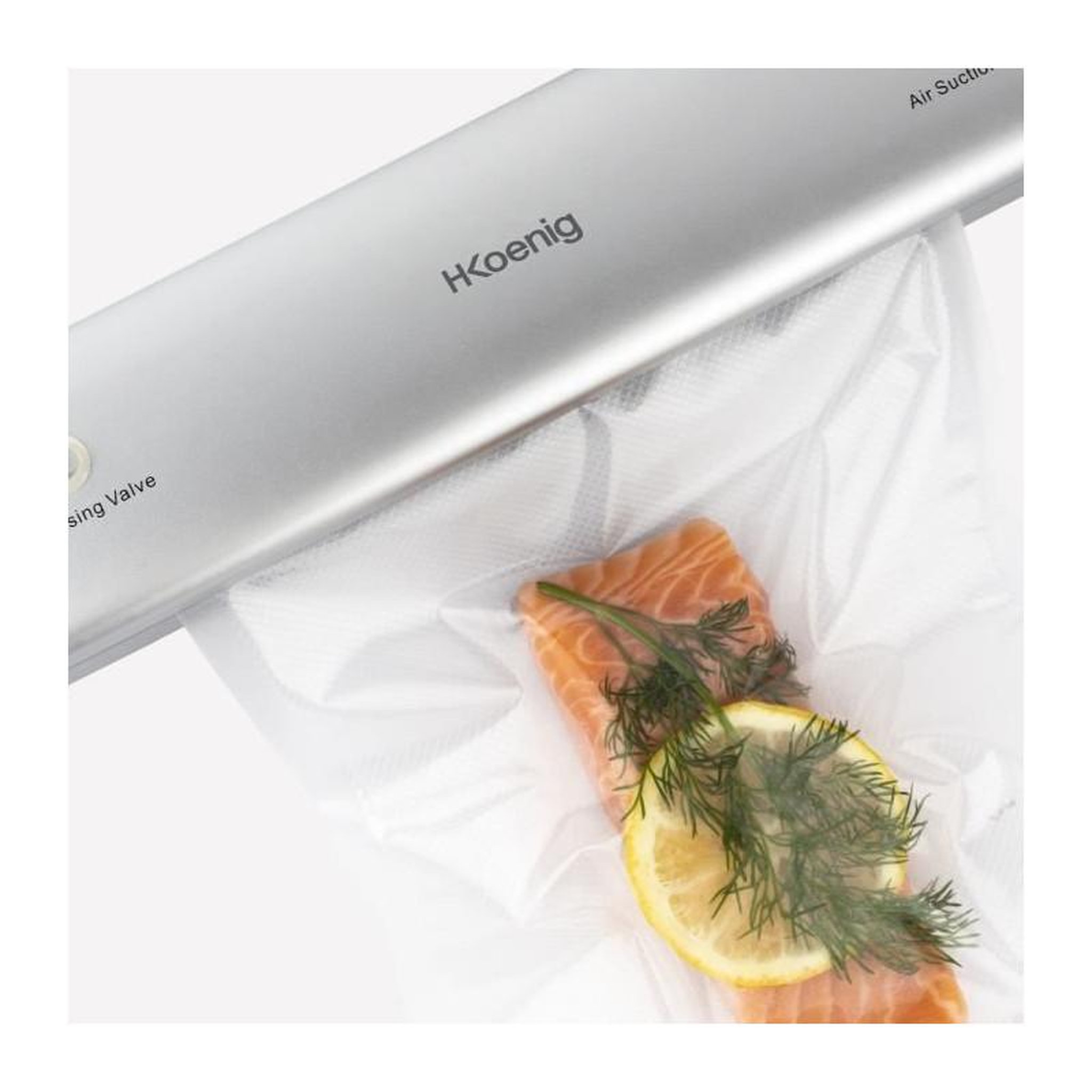 Voir la diapositive 3 : HKOENIG Appareil de mise sous vide alimentaire - HKoeNIG - SSV32 - Conservation des aliments - Gris