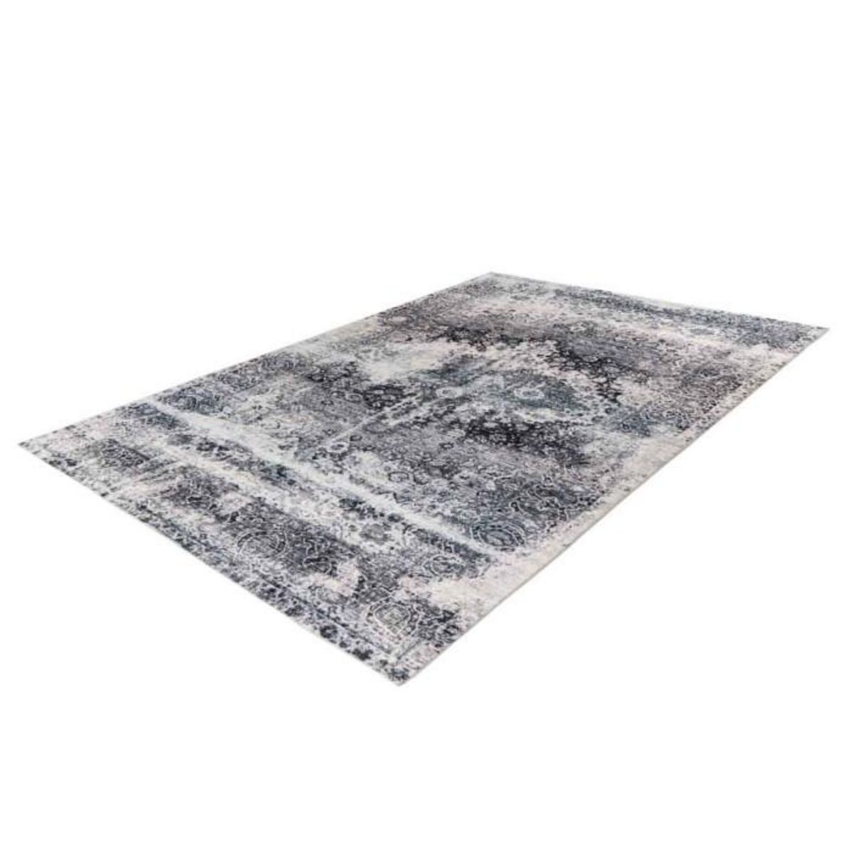 Paris Prix Tapis Tissé à Poils Courts Vintage  Ilian V  Gris