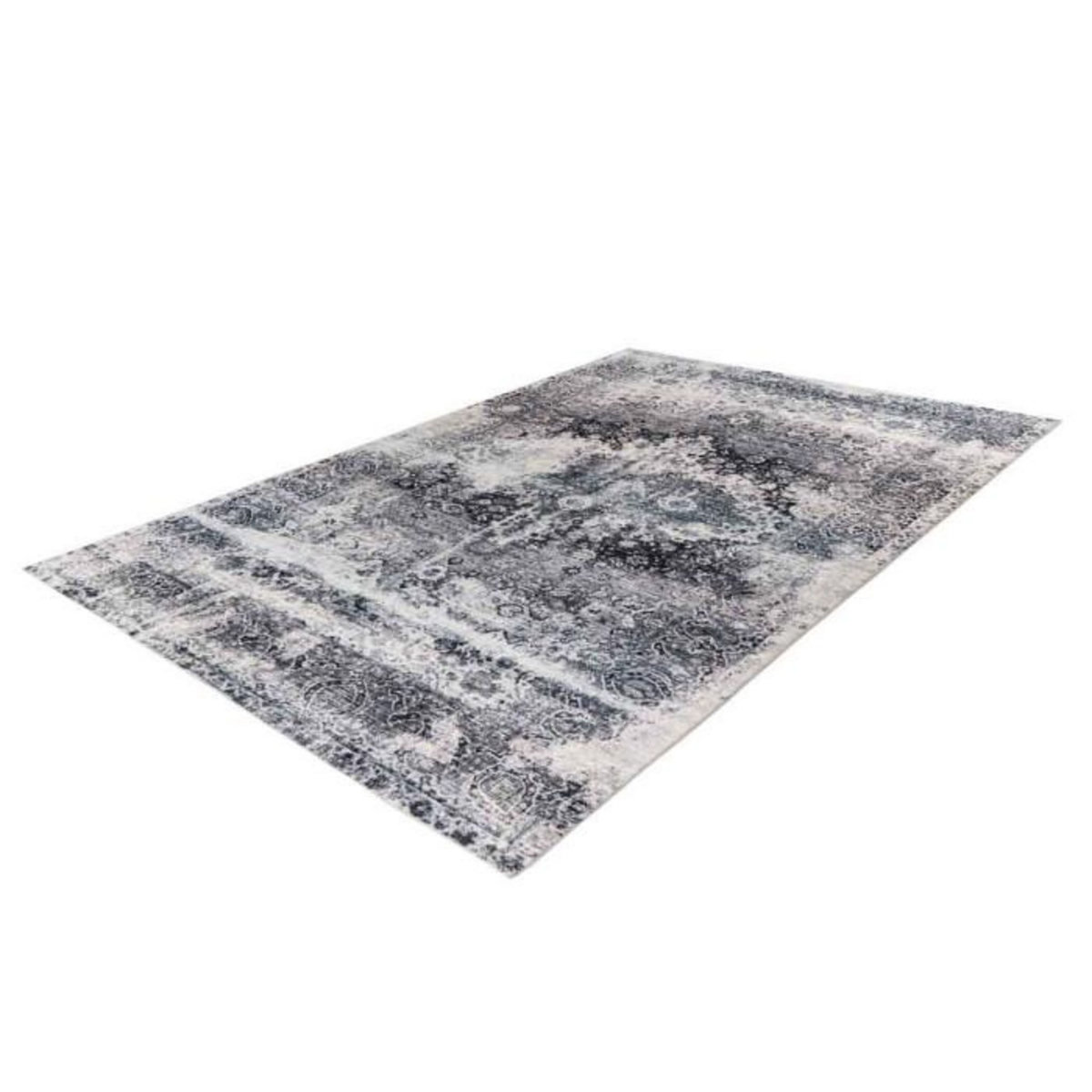 Paris Prix Tapis Tissé à Poils Courts Vintage  Ilian V  Gris