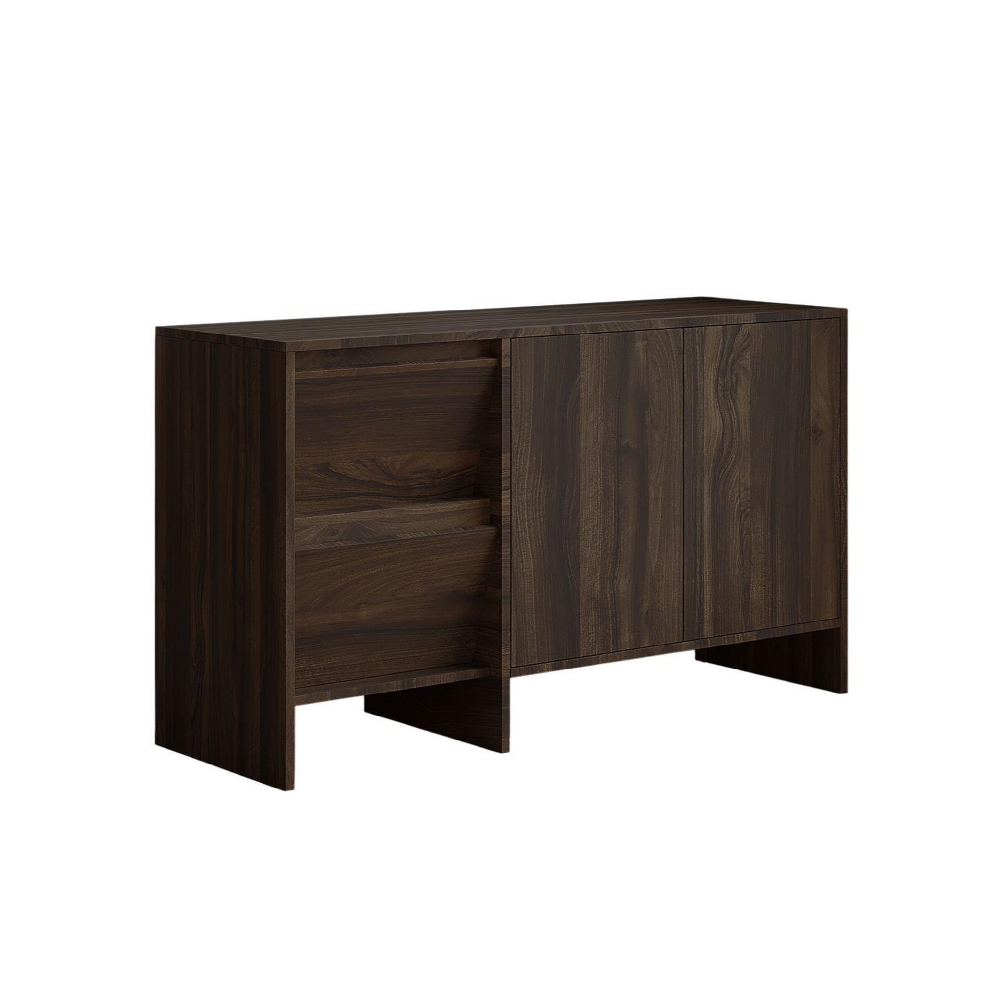 Habitat et Jardin Buffet en bois  laris 130  - 130 x 44 x 82 cm - marron